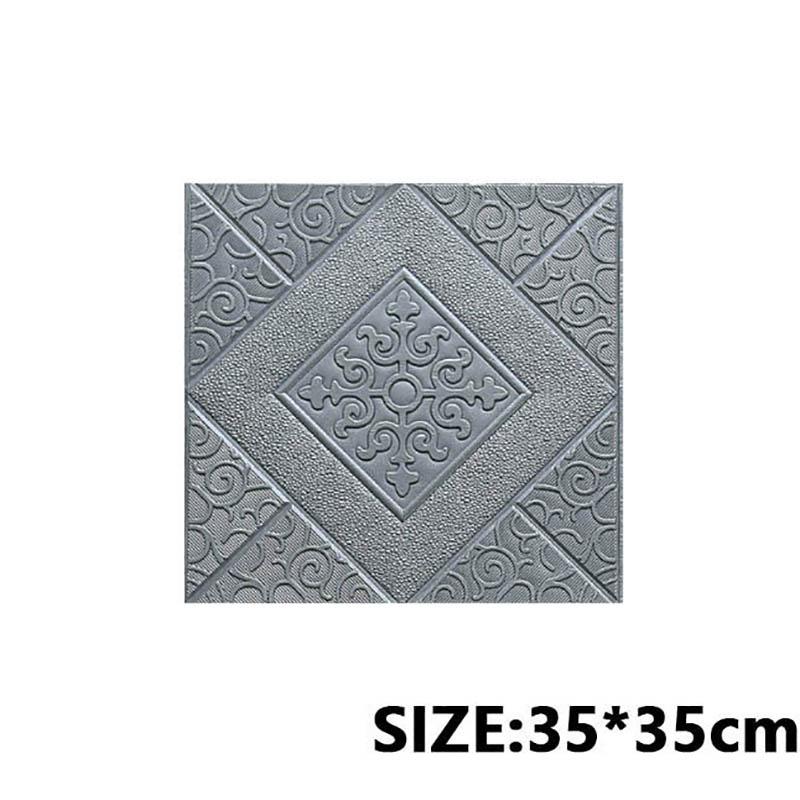 

3D decorative waterproof and moisture-proof self-adhesive 35 * 35cm wall panel bedroom wall sticker home decoration 1Pcs 35cmx35cm