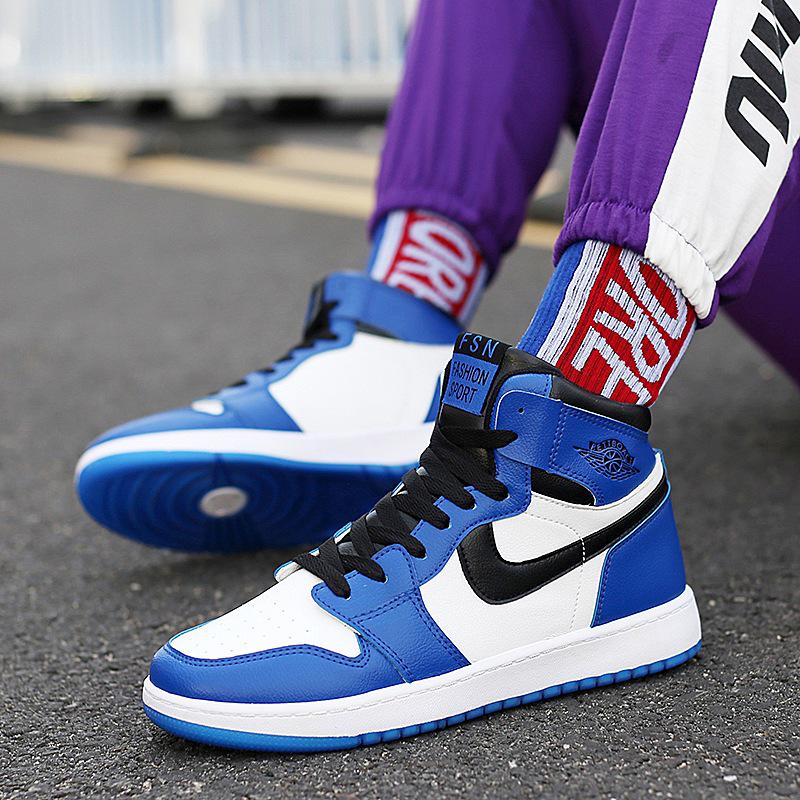 

Мужская обувь 2025 осень и зима новая молодежная модная спортивная обувь с высоким верхом обувь на шипованной подошве баскетбольная обувь товары 2025 39