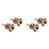 2pcs Guitar Pegs for Acoustic Electric Bass Ukulele Guitar Strap Buckle Lock Pins Metal Guitar Strap Buckle Button