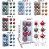 Shatterproof Painted Christmas Ball 6cm Christmas Baubles Christmas Hanging Ball  Home Xmas Decor