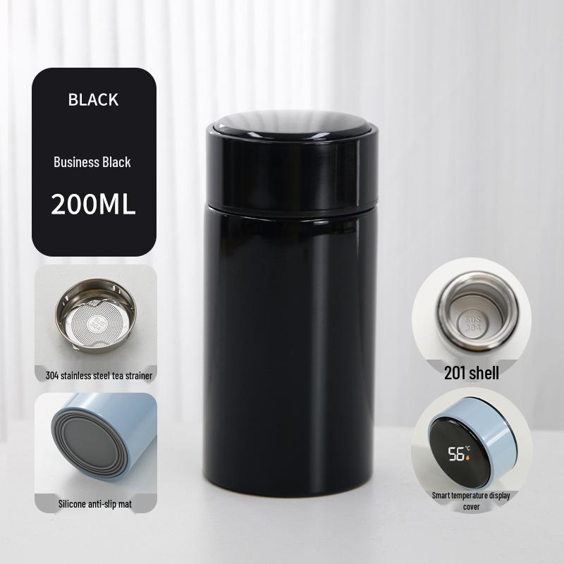 Stainless Steel Smart Temperature Display Insulated Cup for Men & Women - Portable, Pocket-Sized for Travel, Cold/Iced Water.