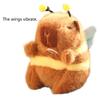 Lovely Capybara Cartoon Plush Toy for Kids Keychain Funny Capybara Cartoon Flapping Wing Soft Charm Stuffed Capybara Toy