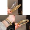 Vintage Geometric Copper Bracelet With 18k Gold Plating And Zirconia For Womens Fashion Jewelry