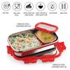 Insulated Stainless Steel Lunch Box For Work Or School With Veg Box Insert And Leak-Proof Lid