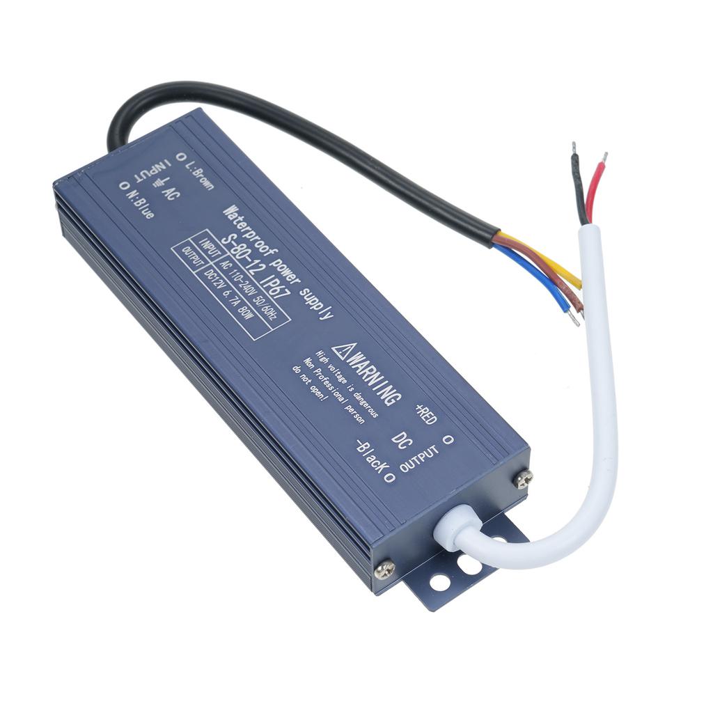 IP67 Waterproof LED Driver Switch Power Supply Transformer Adapter AC 180V-240V to DC 12V 200W Const