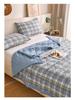 Plaid Cotton Ultrasonic Embossed Washed Summer Air Conditioning Quilt Gift