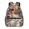 Ryu Street Fighter II Turbo Hyper Fighting Backpack Student Boys Girls BookBag Kids School Bag Laptop Shoulder Bag for Men Women
