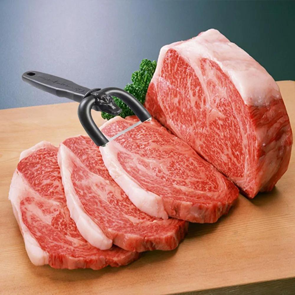 Stainless Steel Meat Slicer Manual Meat Cutters Multipurpose Meat Fat Trimmer  Ham
