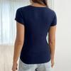 Sexy Style Slimming and Shaping T-shirt Women's Wear for Spring and Summer