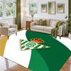Real Betis Football Design Crystal Velvet Rug Soft Decorative Mat for Bedroom Entrance