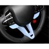 Blue Style Car Steering Wheel Lower Trim Cover Inner Steering Wheel Frame Cover Compatible with Hyundai Elantra CN7 N Kona N I20 N Accessories