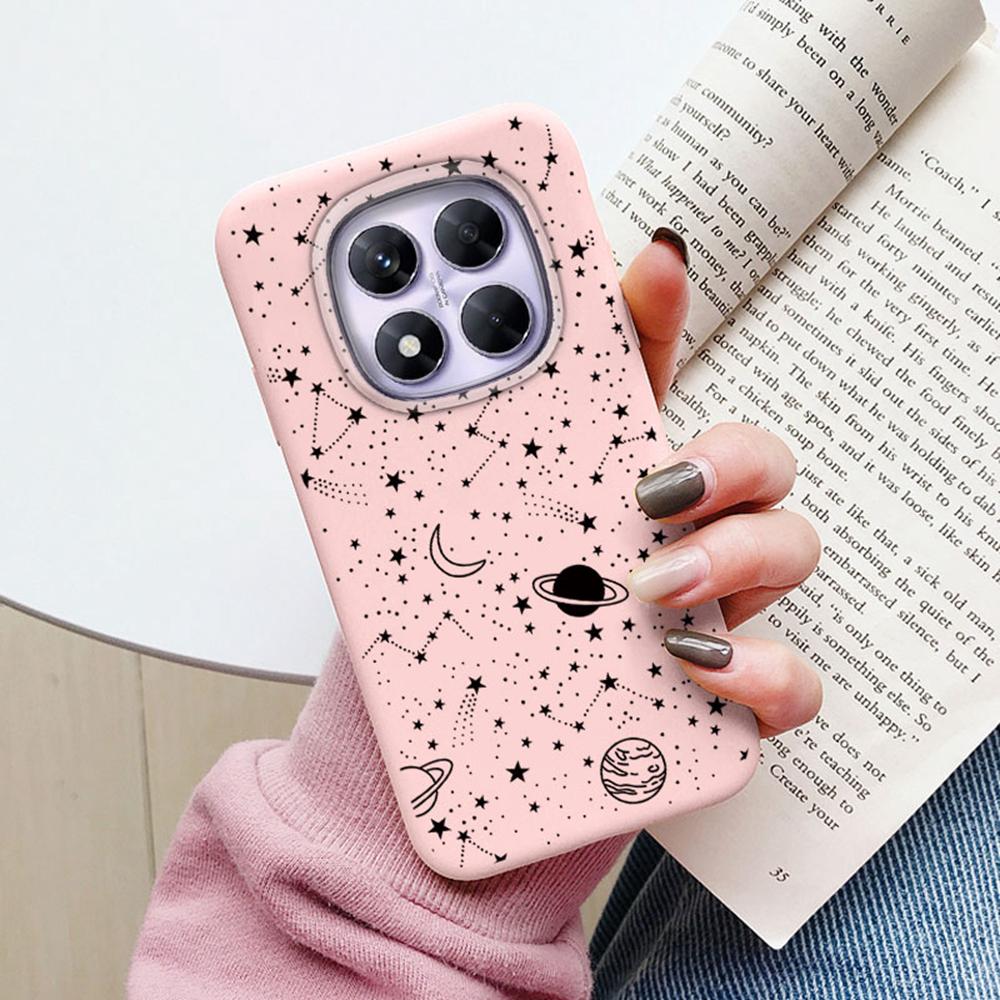 Space Astronaut Star Pattern Shockproof Phone Case For Xiaomi Redmi Note 15 Pro 5G 15C Silicone Soft Camera Protection TPU Cover