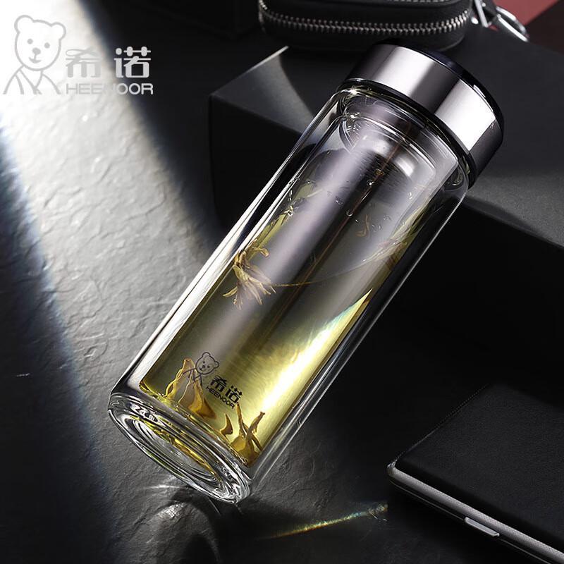 Zhi Shi Double Wall Glass Tea Infuser Bottle