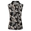 Ärmelloses Golfshirt für Damen mit Reißverschlusskragen, bedrucktes sportliches Tanktop für Sport und Outdoor-Aktivitäten, leichter Stoff