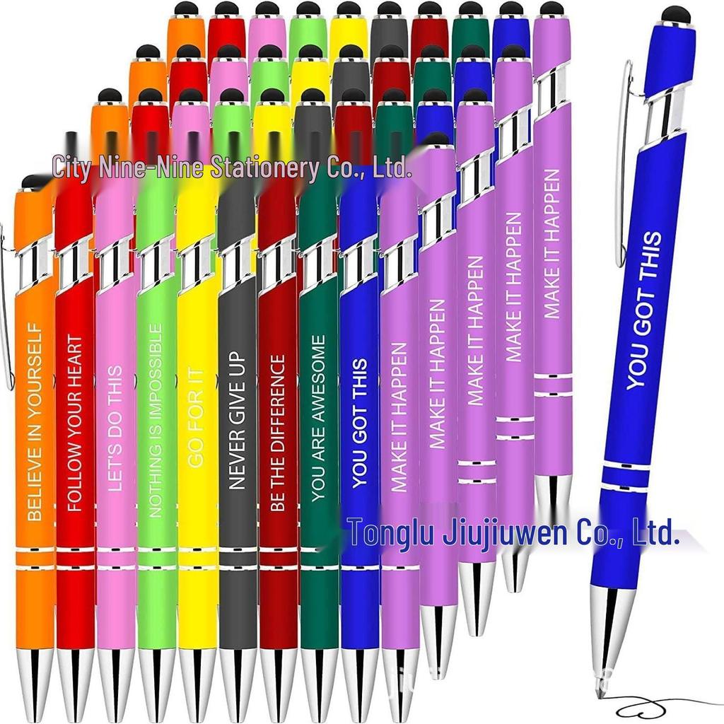 Meiji Multifunctional Metal Ballpoint Pen with Capacitive Stylus & Custom Logo