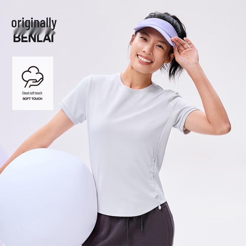 Women s Cloud-Soft Drawstring Slim-Fit Short-Sleeve T-Shirt M