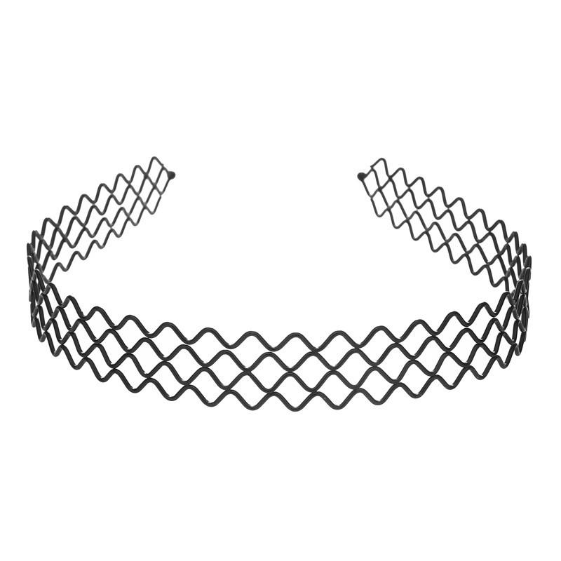 Metal Wavy Headband Stylish Headband Thickened Face Wash