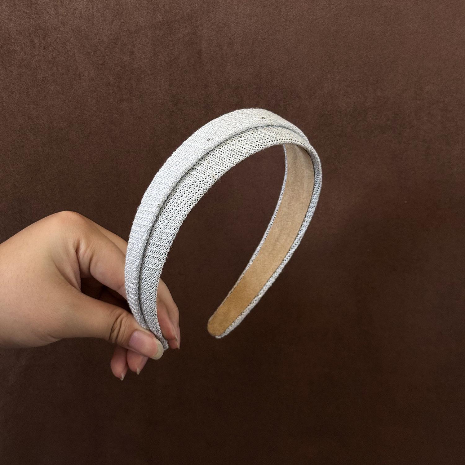 Rhinestone Double Layer Wide Edge Headband – Versatile Spring & Summer Hair Accessory for Women