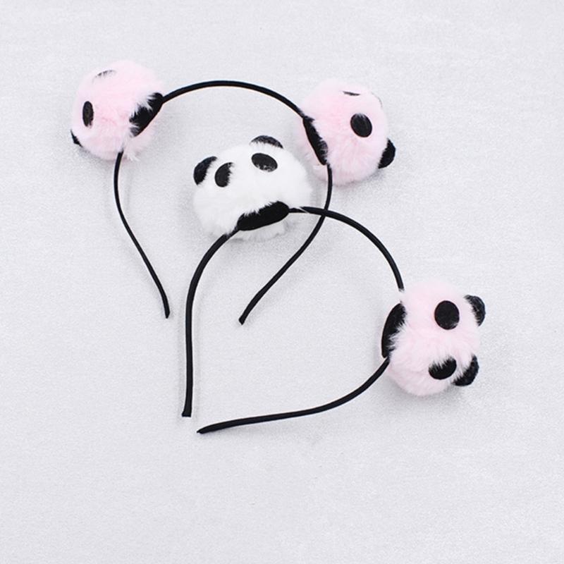 Stylish Panda Headpiece Proms Birthday Hairbands Fun Headwear Halloween Charm Adorkable Hair Headwear