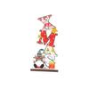 Christmas Decoration Hollow Out Wooden New Year Gift Reusable Durable Christmas Decoration Letter Shape Colorful Wooden Xmas Ornaments for Christmas