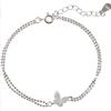 Double-layer butterfly bracelet women's simple temperament diamond-set cold wind bracelet niche design girlfriend jewelry