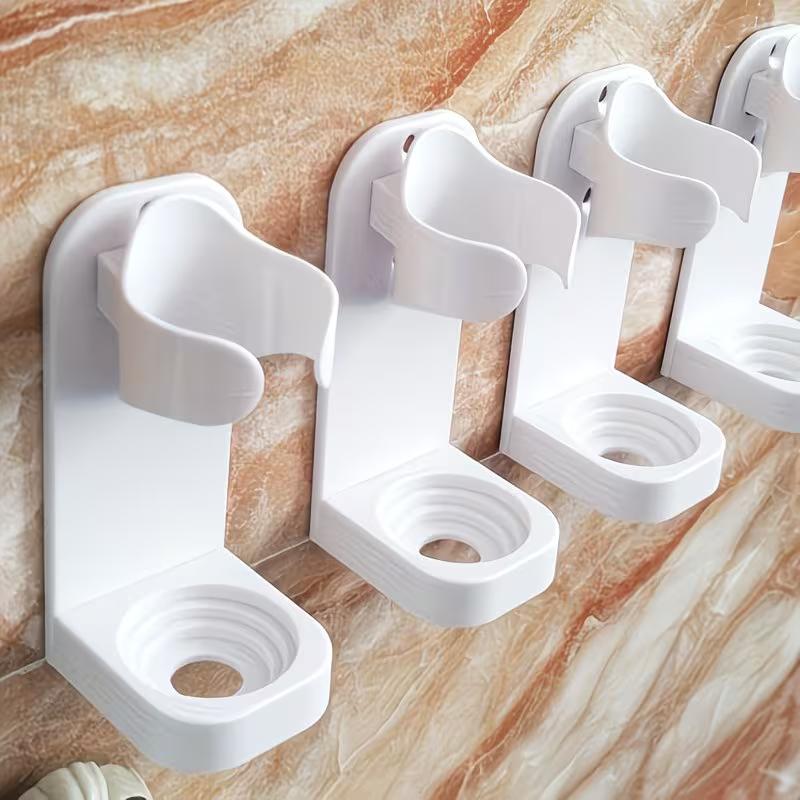 Wall Mounted Electric Toothbrush Holder Shelf No Drilling Bathroom Storage Rack Toothbrush Head Organizer Space Saving Bathroom Accessory