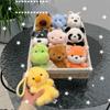 Cute 16Cm Plush Pendant Dolls Sitting Animals Capybara Stuffed Doll Keychain Soft Plush Toy Gift