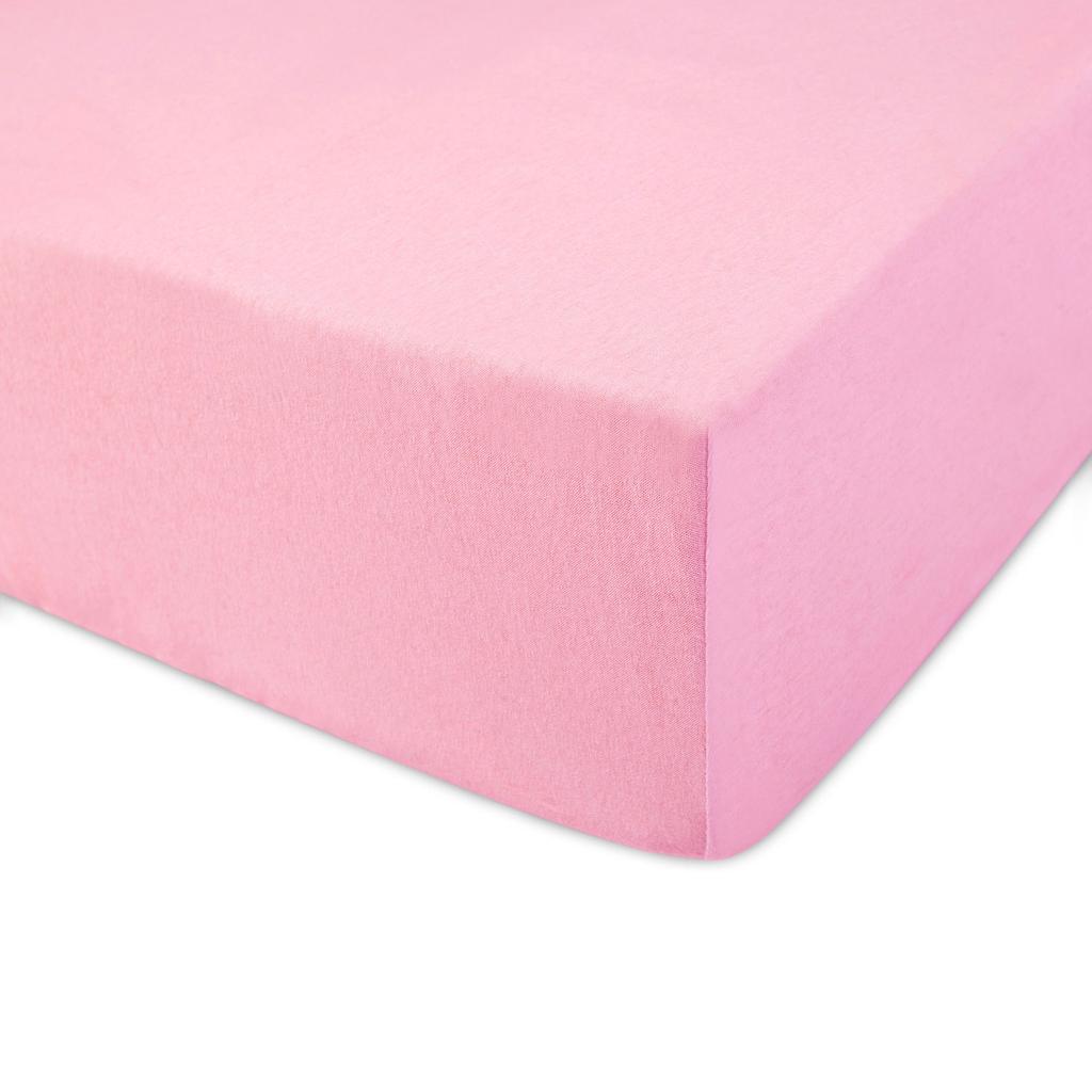 Fitted sheet 80x160 elastic JERSEY 100% COTTON pink