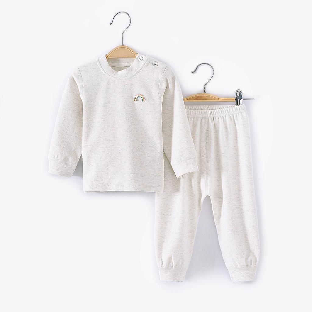 Children's Shu Velvet Warm Underwear Set - Sizes 66-175, Boys & Girls, Autumn/Winter Pure Cotton Clothes & Trousers