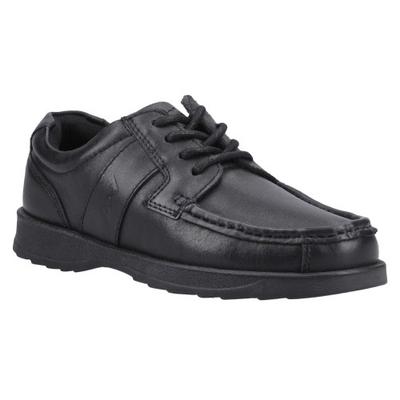 POD Boys Logan Leather School Shoes