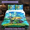 Personalized 3Pcs Bedding SetZelda Custom Text Duvet Cover Pillowcase Set Bedroom Gift