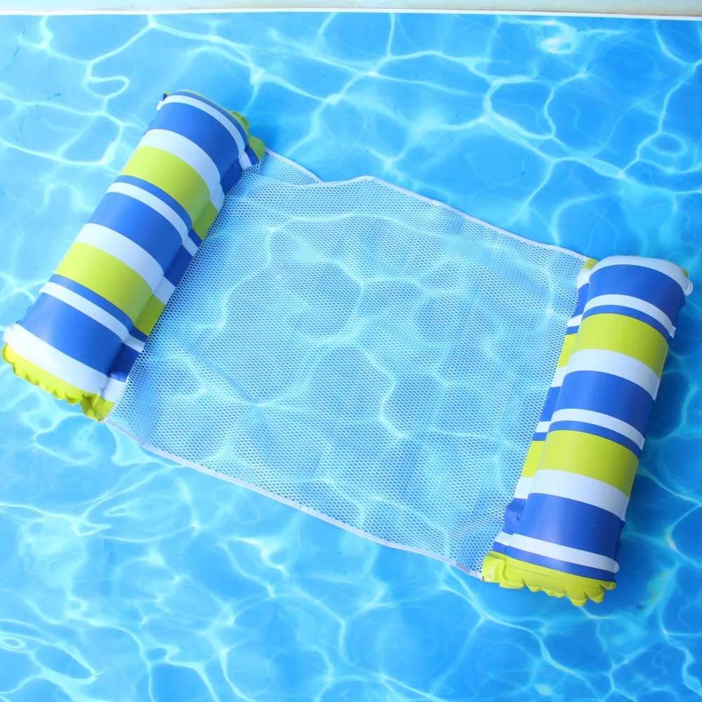 New Water Hammock Recliner Inflatable Floating Swimming Mattress Sea Swimming Ring Pool Party Toy Lounge Bed For Swimming