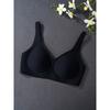 Wire-Free Soft Support Bra Large Busts Seamless Light Padding Full Coverage 3/4 Cup With Side Control Lift
