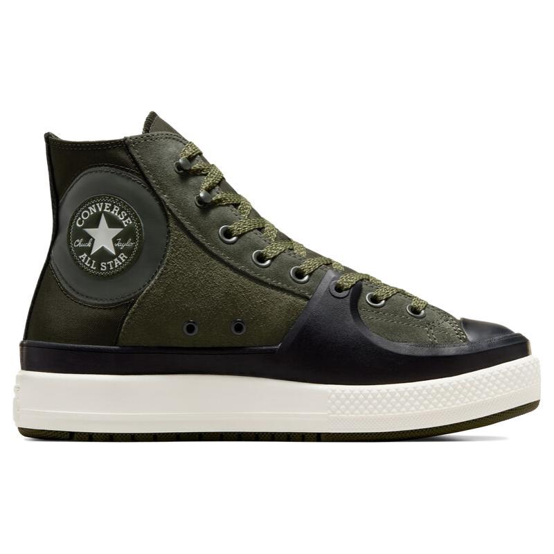 New Converse All Star Cushioning Wear Resistant High Top Outdoor Shoes Unisex Black Green A08170C