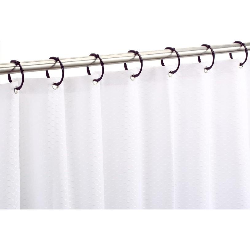 Bronze Shower Curtain Rings, Rustproof Shower Curtain Hooks for Bathroom, CHICTIE Metal Decorative Shower Hooks Hangers for Shower Curtain Rod,Set of