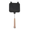 Sandwich Frying Pan Double Sided Stick Proof Breakfast Flip Pan with Detachable Handle for Steak