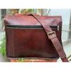 Leather Messenger Shoulder Laptop Briefcase Bag Men's Vintage Full Flap