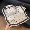 New 71 * 71cm Korean version small square scarf women's silk scarf spring and summer thin sunscreen scarf neck protection tied bag headband scarf