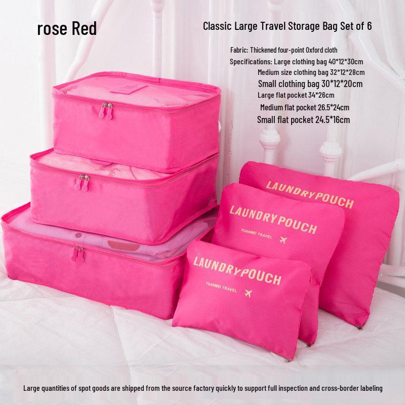 Six-Piece Travel Storage and Organization Bag Set