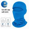Fashion Ice Silk Cool Balaclava Quick Dry Breathable Full Face Cap Sun Protection Face Cover Headwear Summer