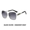LIOUMO Elegant Polarized Sunglasses Women 2024 Brand Designer Fashion Glasses Women Diamond Eyewear Gradient Shades zonnebril