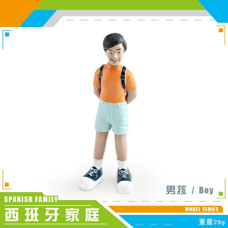 Simulated Family Member Character Model Grandpa Grandma Dad Mom Doll Parent-Child Relationship Static Ornament