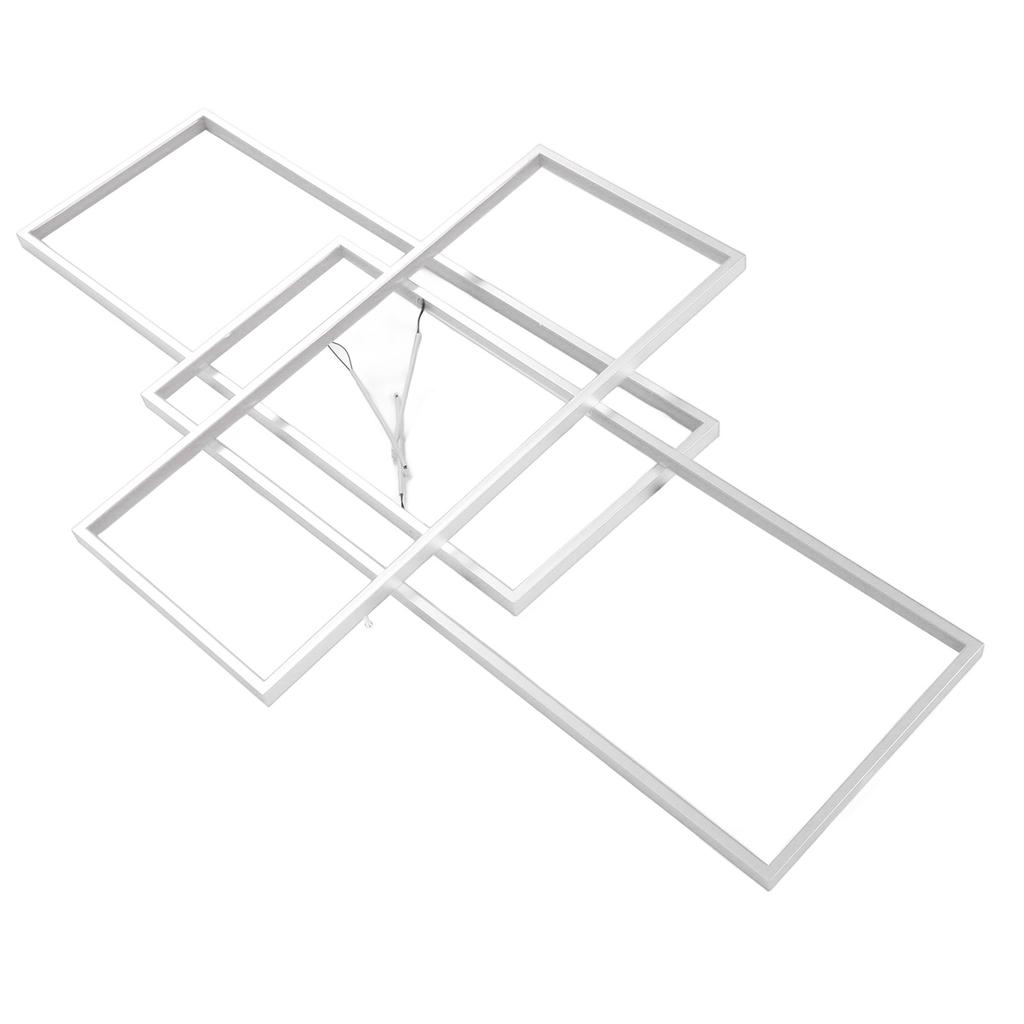 Modern LED Ceiling Light Dimmable 3 Layer Rectangular Flush Mount Lighting Fixture Ceiling Lamp