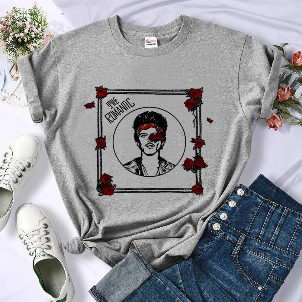 Bruno Mars T Shirt Female Baddie Harajuku Y2k Goth Aesthetic Shirt Scene Jojifuku Baddie Graphic