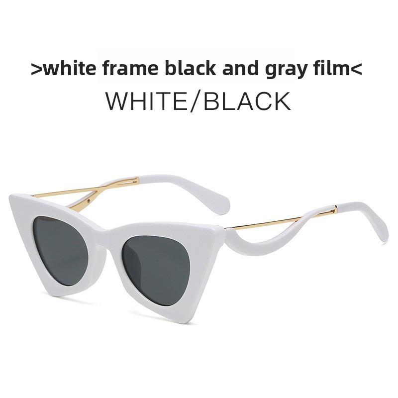 Fashion Cat Eye Sunglasses With Uv400 Protection For Summer Travel And Parties