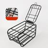 Bike Pet Carrier Cargo Basket Bicycle Pet Basket with Lockable Cover Mountain Bike Rear Seat Rack Bike Rear Organizer Basket
