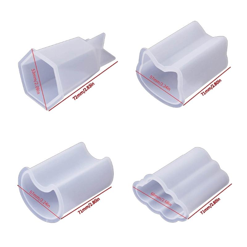 Pyramid Pillar Candle Molds for DIY Candle Gypsum Ornament Christmas Gift, Pillar Candle Molds