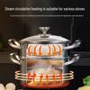SuLe 20CM 316 Stainless Steel Steamer & Soup Pot Set