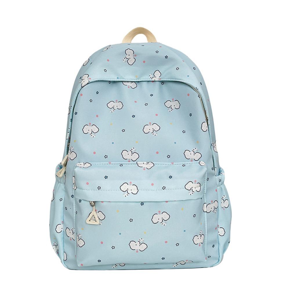 New Cartoon Capybara Backpack Elephant Nylon School Bags Large Capacity Waterproof Book Bag Teenagers