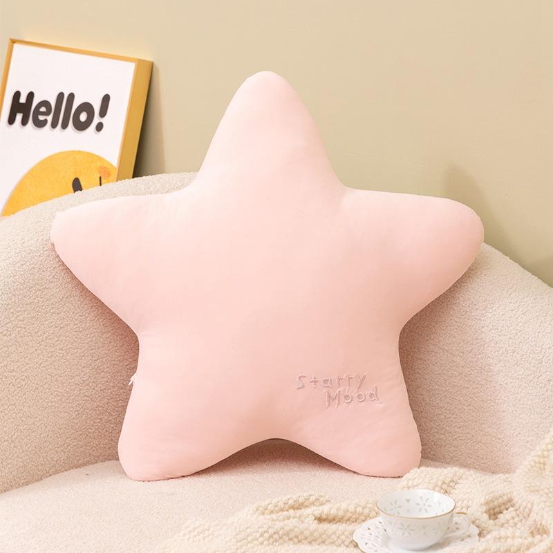 Girl Heart Ice Silk Star Moon Throw Pillow Plush Toy Home Sofa Pillow Cushion Girl Soothing Doll